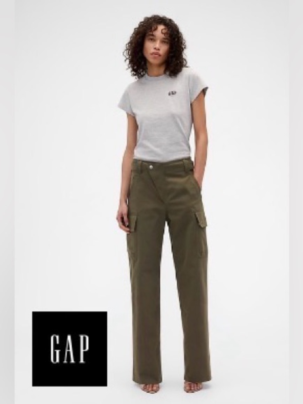Gap x Victoria Beckham High Rise Cargo Pants